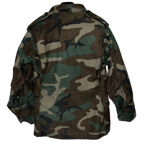 Military BDU Woodland Camo Cold Weather Field Coat DLA100-91-C-8371 - XS X-Short - Picture 10 of 16
